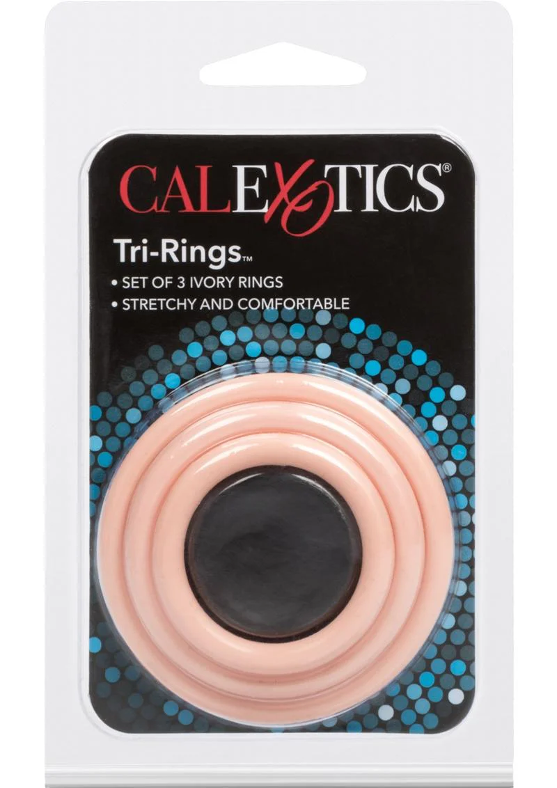 Tri Rings Multi Color Cock Ring Set - Image 20