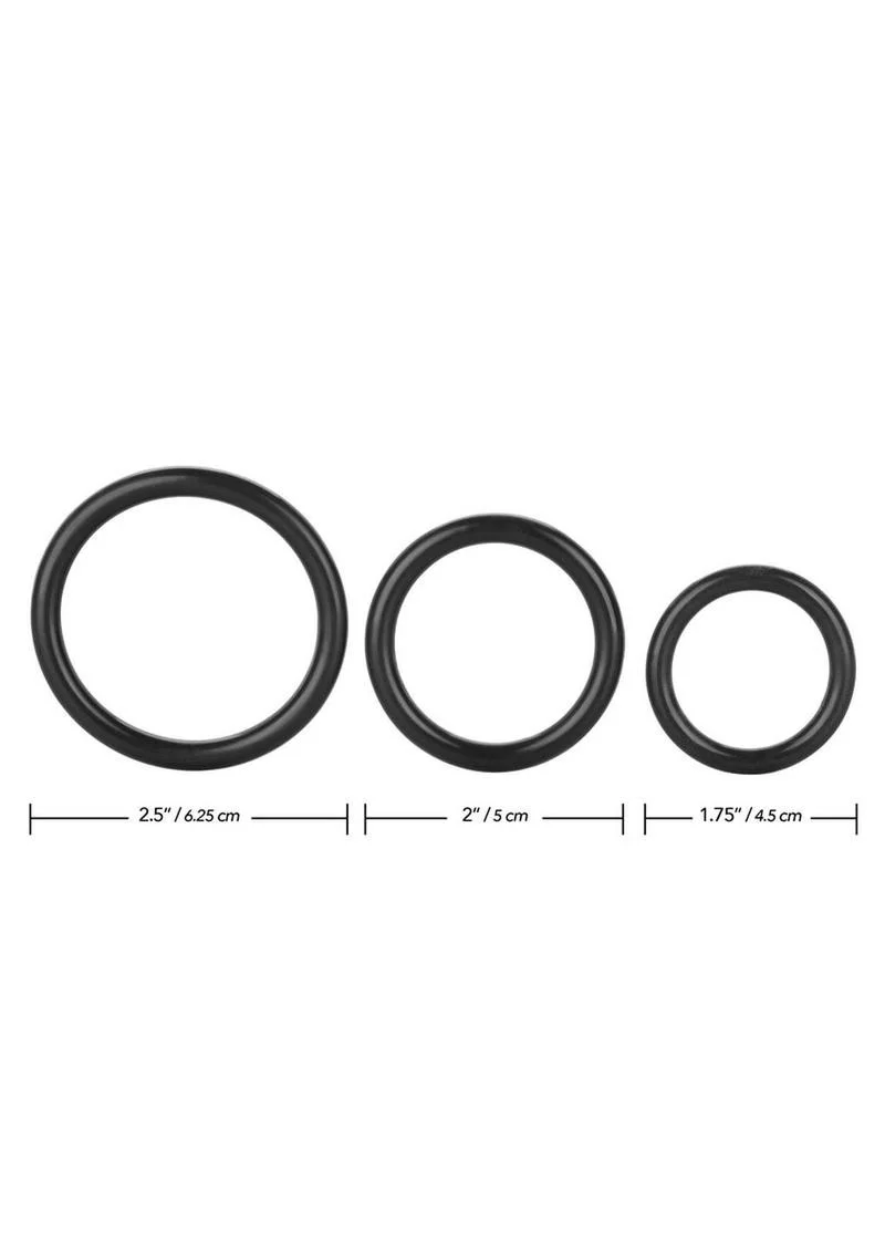 Tri Rings Multi Color Cock Ring Set - Image 3