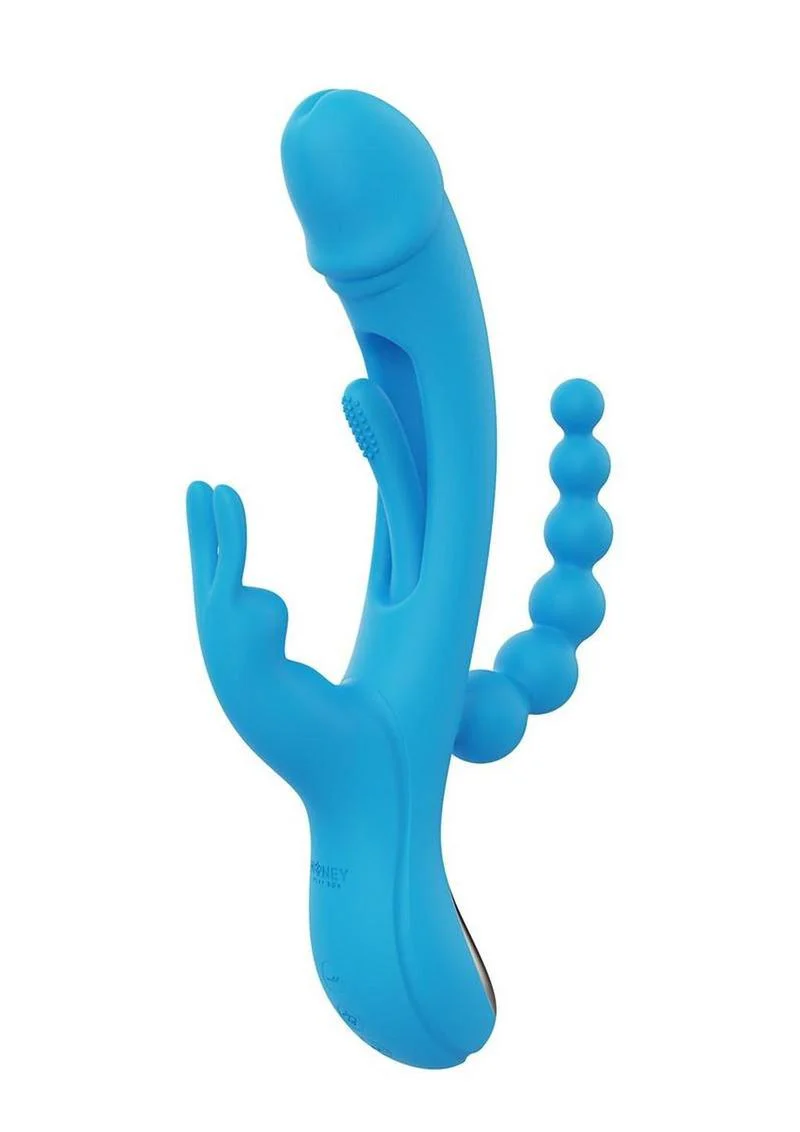 Trilux App-Controlled Silicone Rabbit Vibrator with Anal Beads - Image 3