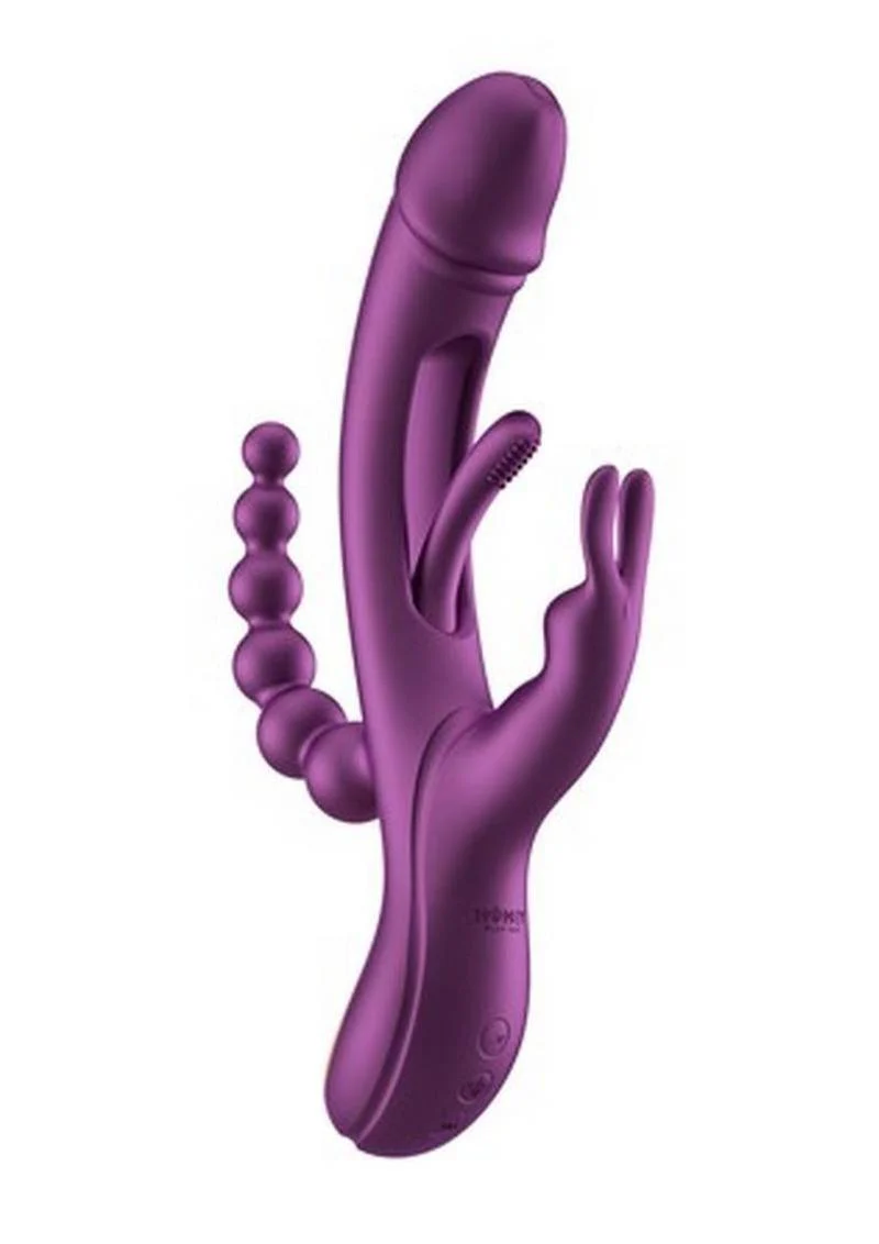 Trilux App-Controlled Silicone Rabbit Vibrator with Anal Beads - Image 5