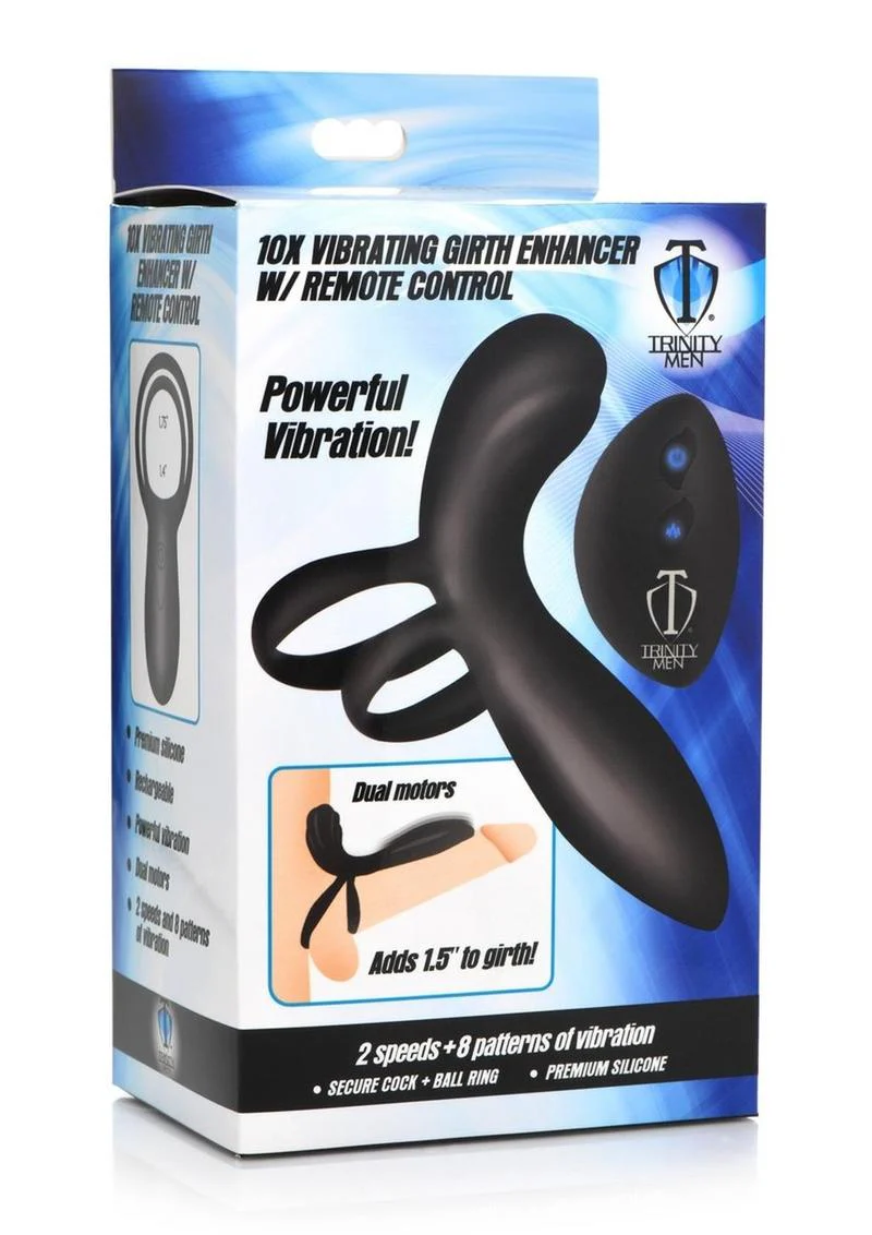 Trinity Men 10X Vibrating Girth Enhancer with Dual Motor Stimulation - Image 4