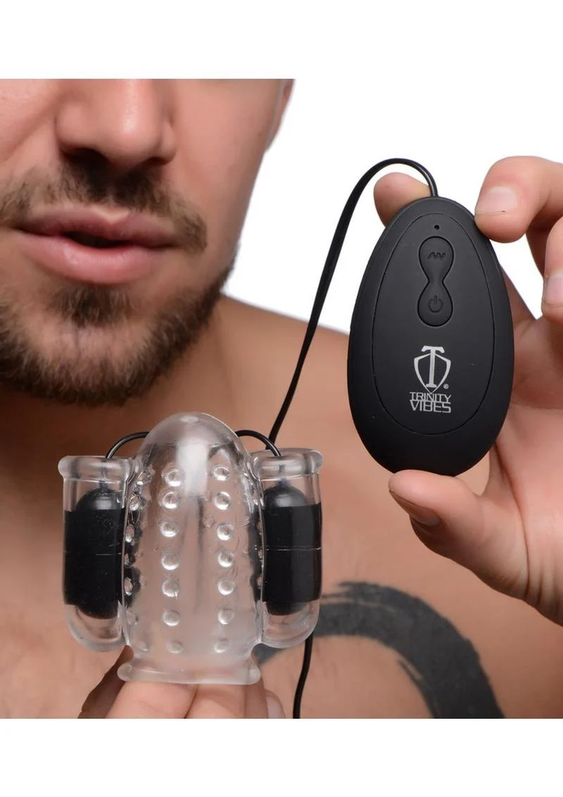 Trinity Men 20X Deluxe Dual Vibrating Head Teaser 3 Speeds 17 Patterns - Image 3