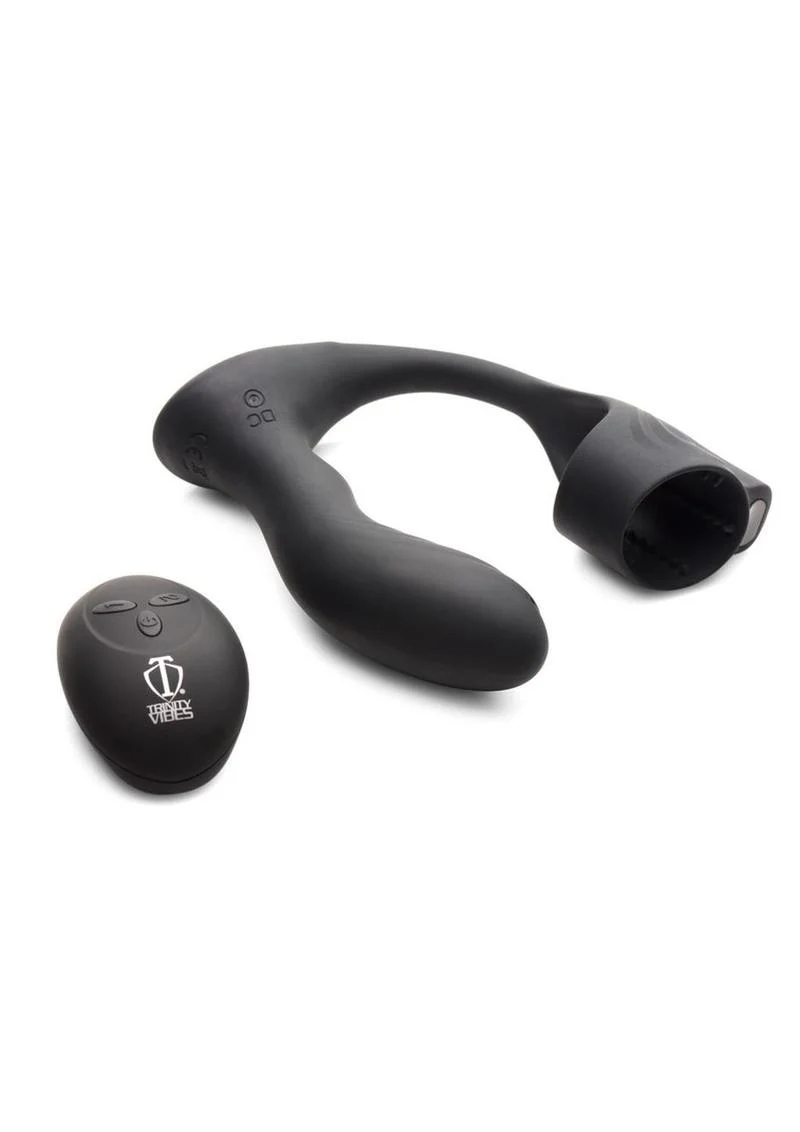 Trinity Men Silicone Prostate Plug with Ball Stretcher - Image 2