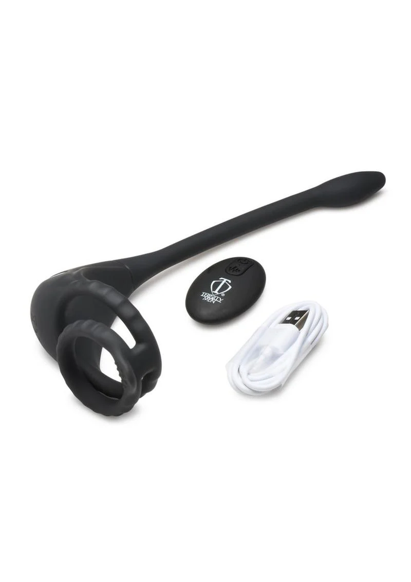 Trinity Men Vibrating C-Ring Anal Stimulator Rechargeable Silicone Toy - Image 3