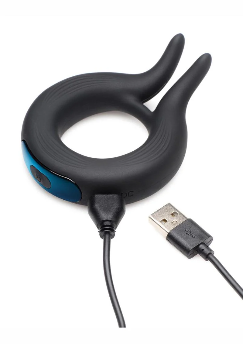 Trinity Vibes 10X Cock Viper Dual Stim Rechargeable Silicone Cock Ring - Image 3