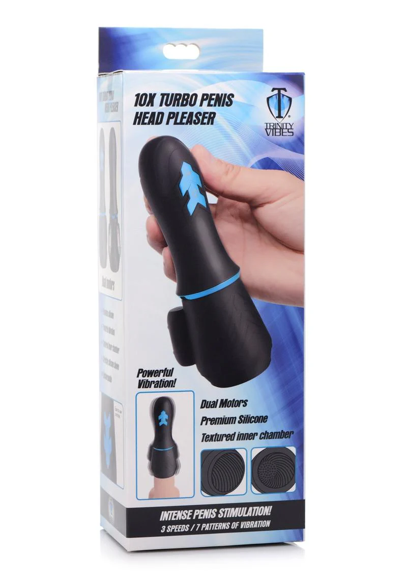 Trinity Vibes 10X Turbo Penis Head Pleaser - Dual Motor - Image 4