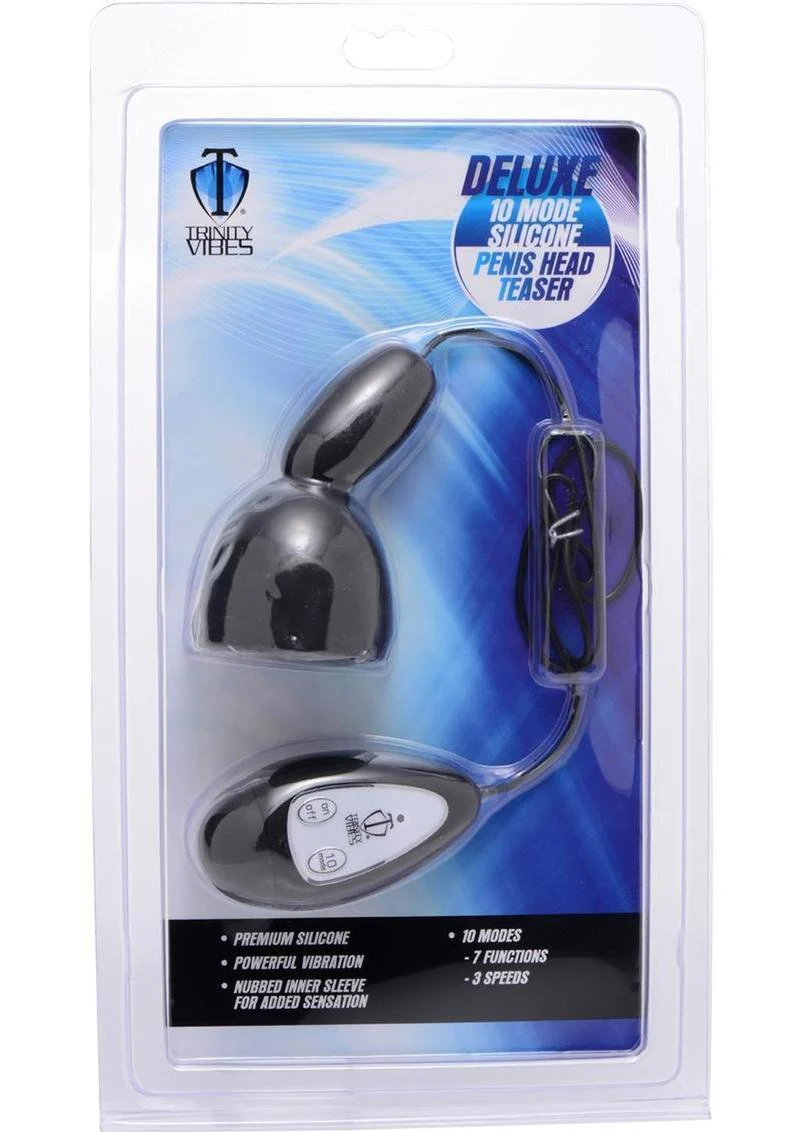 Trinity Vibes Deluxe 10 Mode Silicone Penis Head Teaser - Image 4