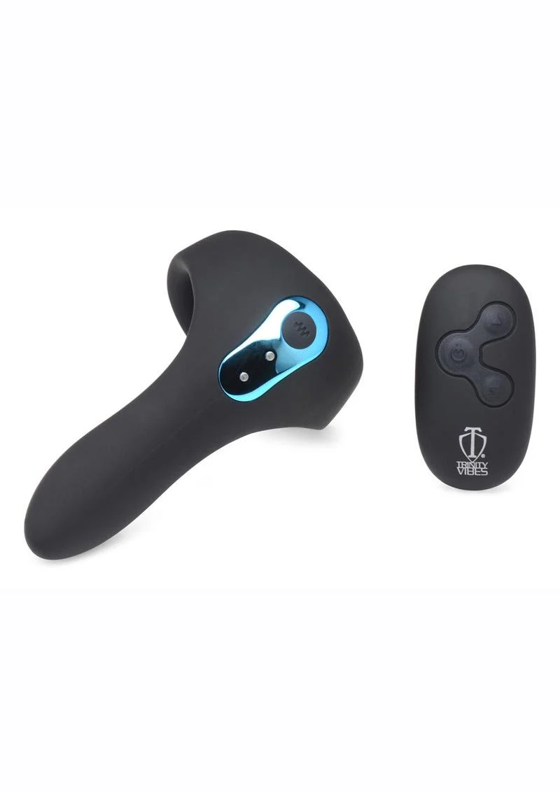 Trinity Vibes Rechargeable Power Cock Taint Ring with Remote Control - Image 2