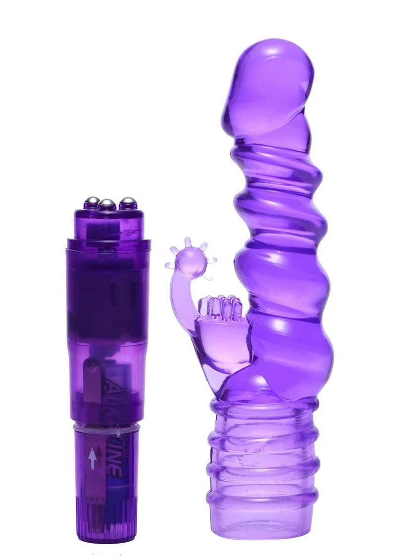 Trinity Vibes Royal Rocket Ribbed Rabbit Vibrator - Image 2