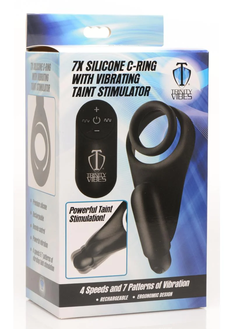 Trinity Vibes Silicone C-Ring with Remote Control Vibrating Taint Stimulator - Image 3