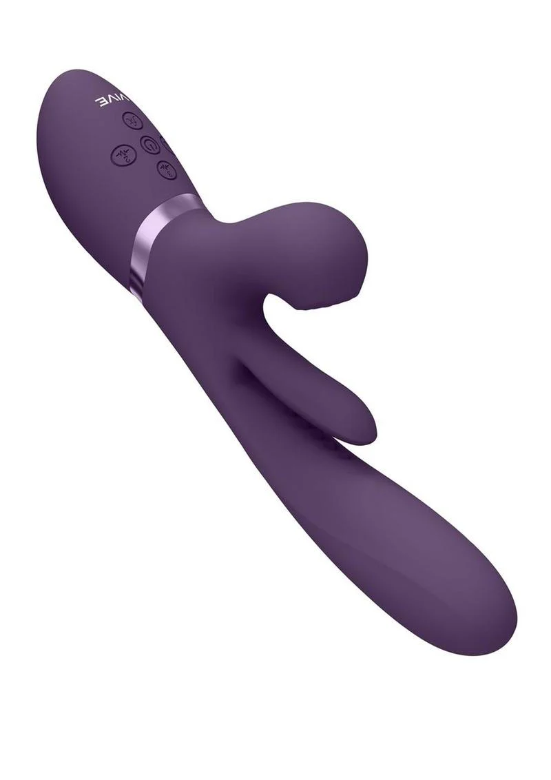 Triple Motor Thrusting G-Spot With Flapper and Air Wave Stimulation Vibrator - Image 2