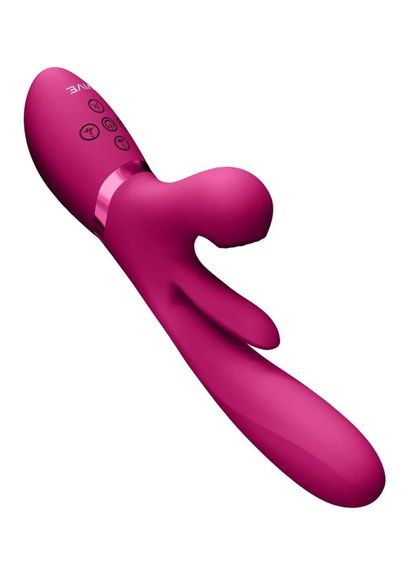 Triple Motor Thrusting G-Spot With Flapper and Air Wave Stimulation Vibrator - Image 6
