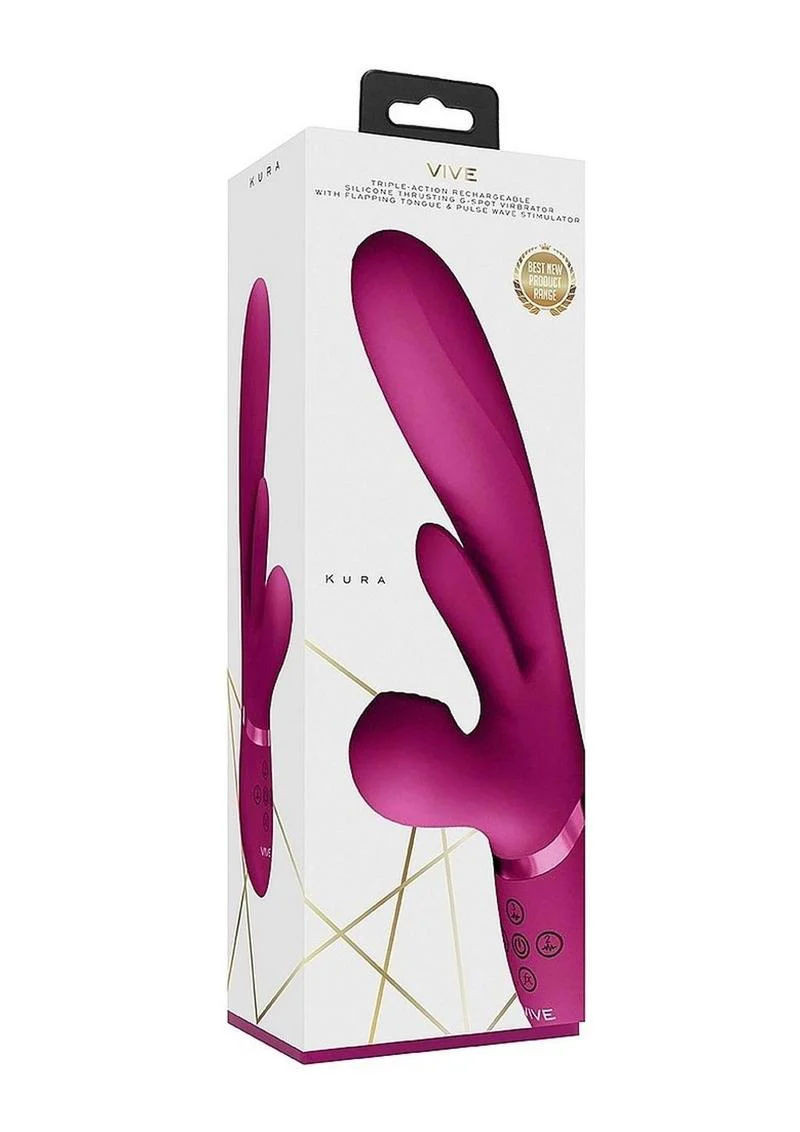 Triple Motor Thrusting G-Spot With Flapper and Air Wave Stimulation Vibrator - Image 8