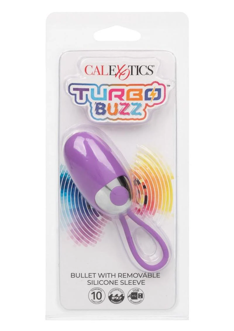 Turbo Buzz Rechargeable Bullet with Silicone Sleeve - Image 7