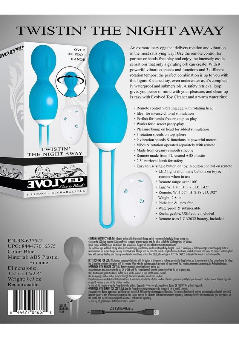 Twistin' The Night Away Silicone Rechargeable Remote Control Egg Vibrators - Image 3