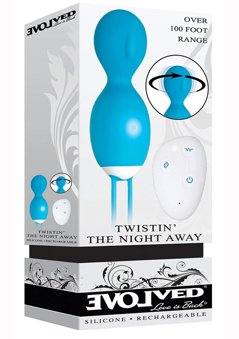 Twistin' The Night Away Silicone Rechargeable Remote Control Egg Vibrators - Image 4