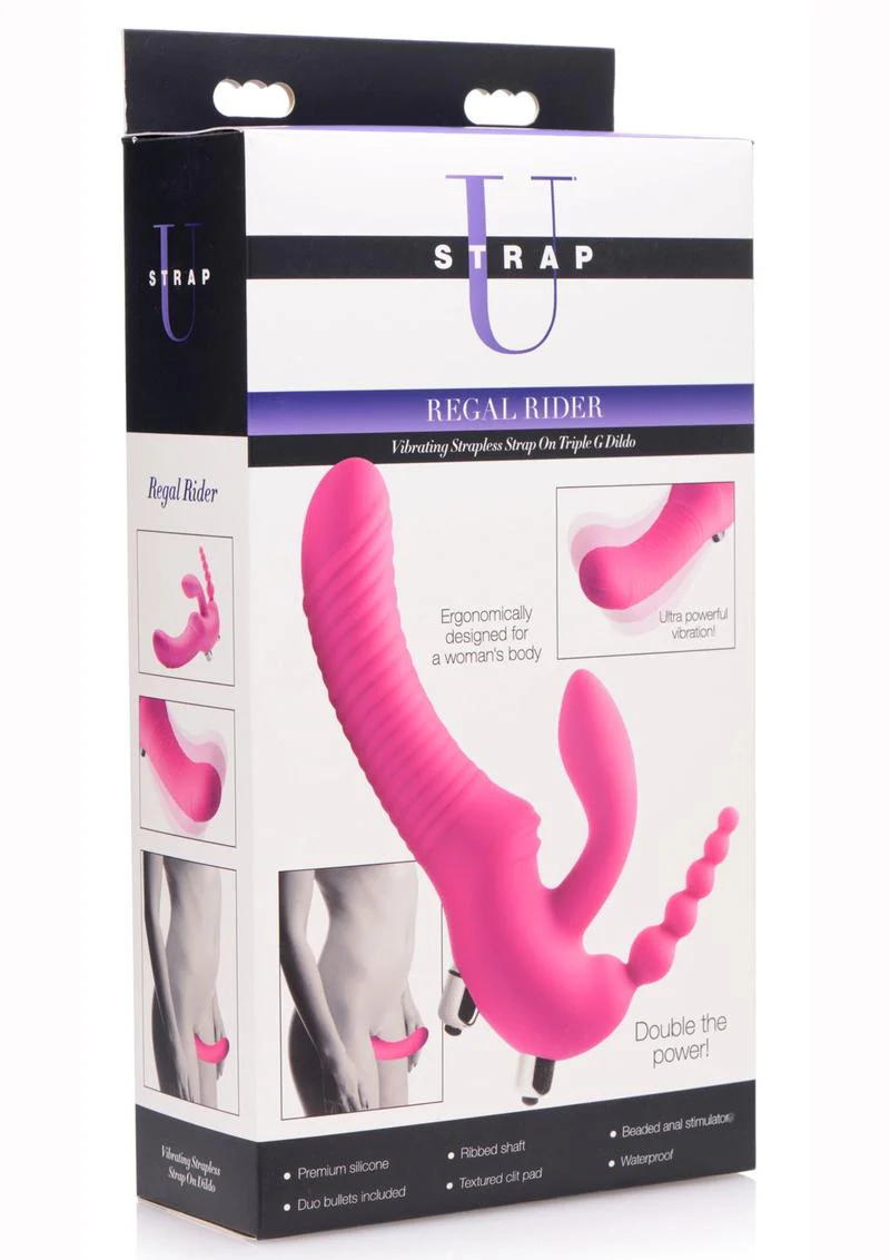 U Strap Regal Rider Vibrating Strapless Strap - Image 4