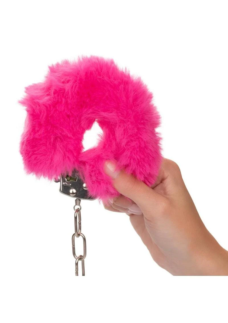 Ultra Fluffy Furry Cuffs Metal Handcuffs with Luxurious Faux Fur - Image 6