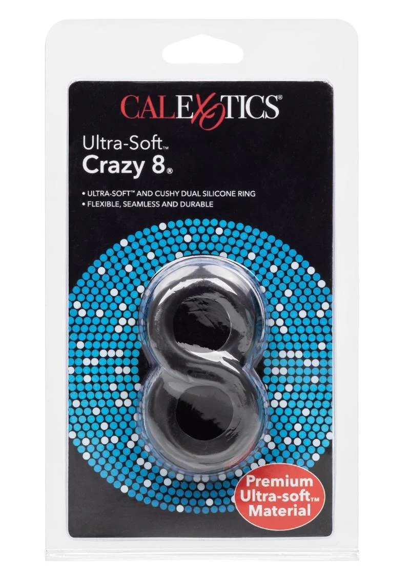 Ultra Soft Crazy 8 Dual Silicone Cock Ring - Image 4