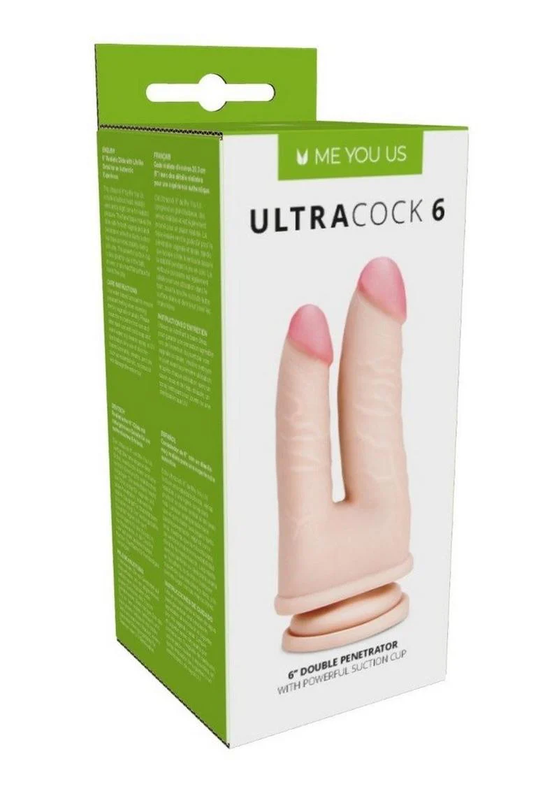UltraCock Realistic Double Penetrator Dildo with Suction Cup - Image 4