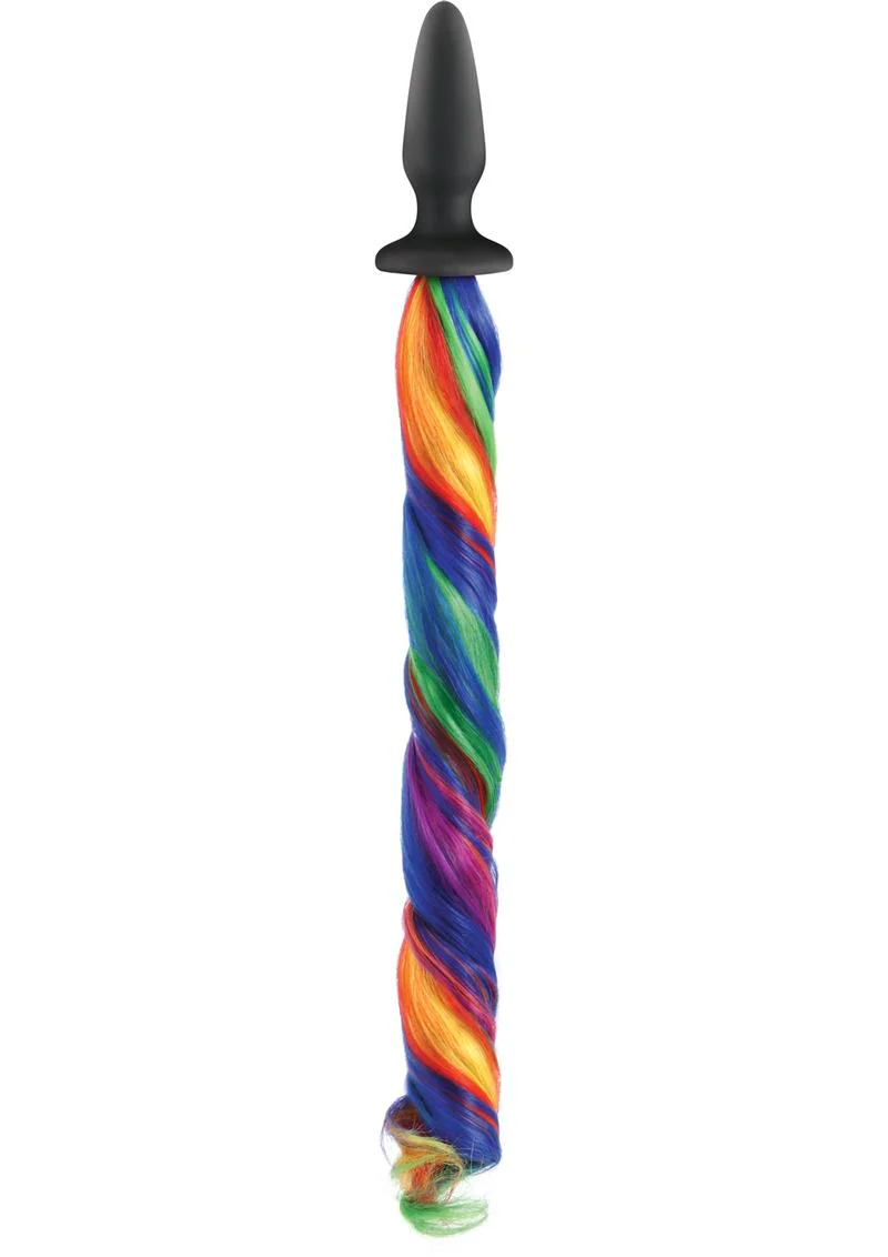Unicorn Tails Silicone Anal Plug Available Rainbow - Image 2