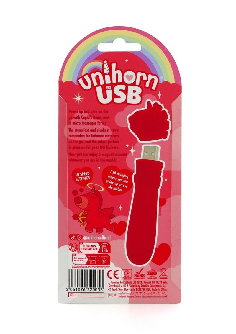 Unihorn Cupid's Beau 10 Speed Rechargeable Massager - Image 4