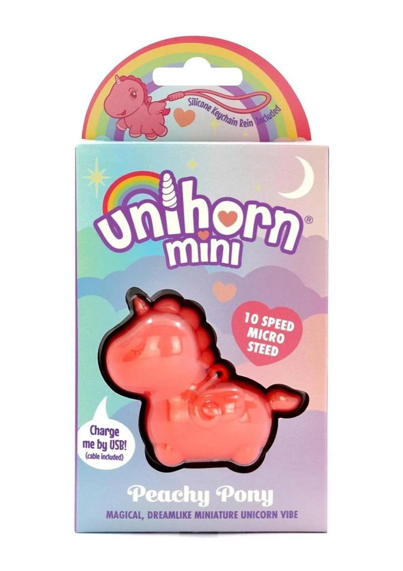 UniHorn Mini Peachy Pony Rechargeable Silicone Clitoral Vibrator - Image 4