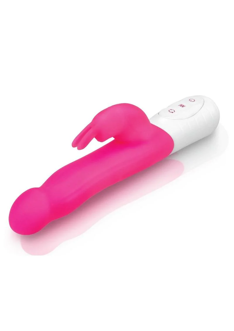 USB Rechargeable Rabbit Essentials Slim Shaft Vibrator - Image 4