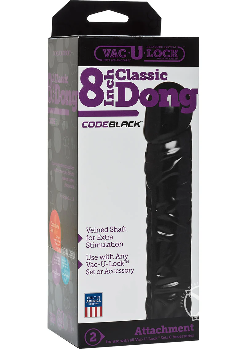 Vac-U-Lock Classic Codeblack Dildo - Image 2