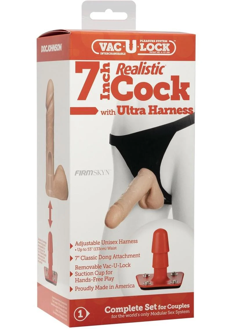 Vac-U-Lock FIRM SKYN Realistic Cock And Ultra Harness Kit - Image 7