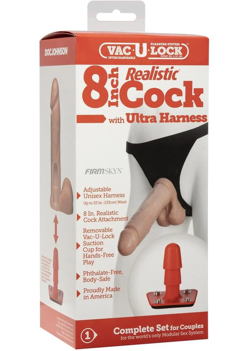 Vac-U-Lock FIRM SKYN Realistic Cock And Ultra Harness Kit - Image 8