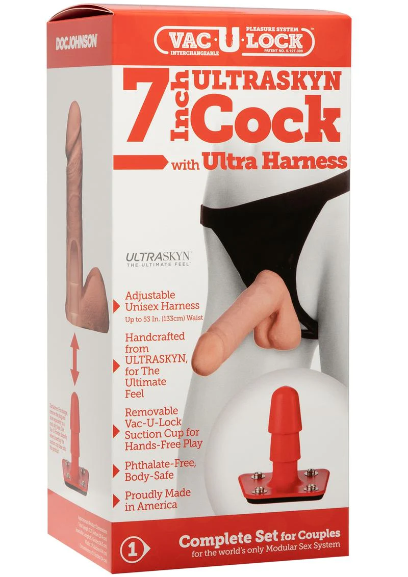 Vac-U-Lock Ultraskyn Cock with Ultra Harness - Image 7