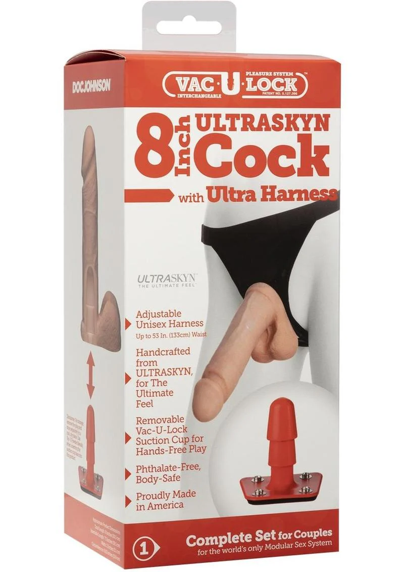 Vac-U-Lock Ultraskyn Cock with Ultra Harness - Image 8