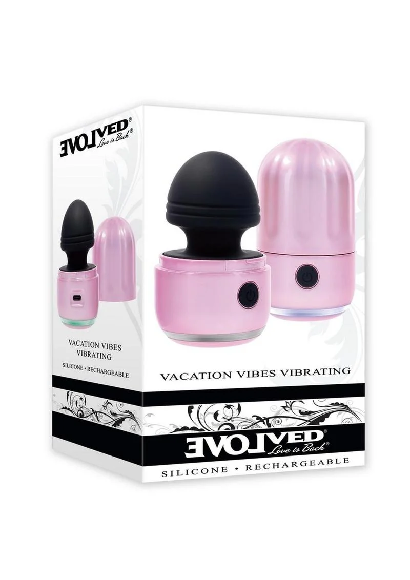 Vacation Vibes Vibrating Rechargeable Silicone Vibrator - Image 4