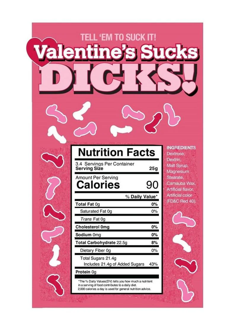 Valentines Sucks Dicks 3oz Bag Assorted Colors - Image 3