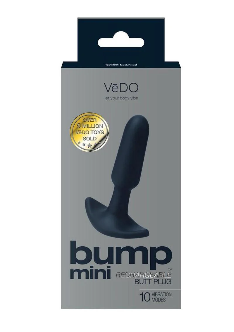VeDO Bump Mini Rechargeable Silicone Butt Plug Vibrator - Image 7