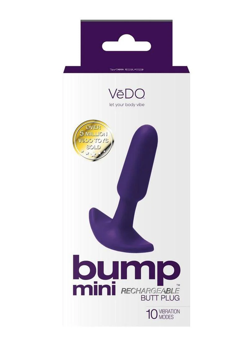 VeDO Bump Mini Rechargeable Silicone Butt Plug Vibrator - Image 8