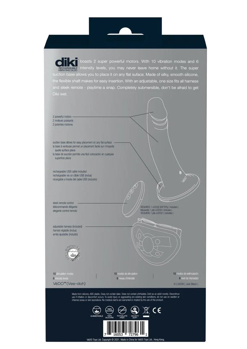 VeDO Diki Vibrating Dildo - Image 3