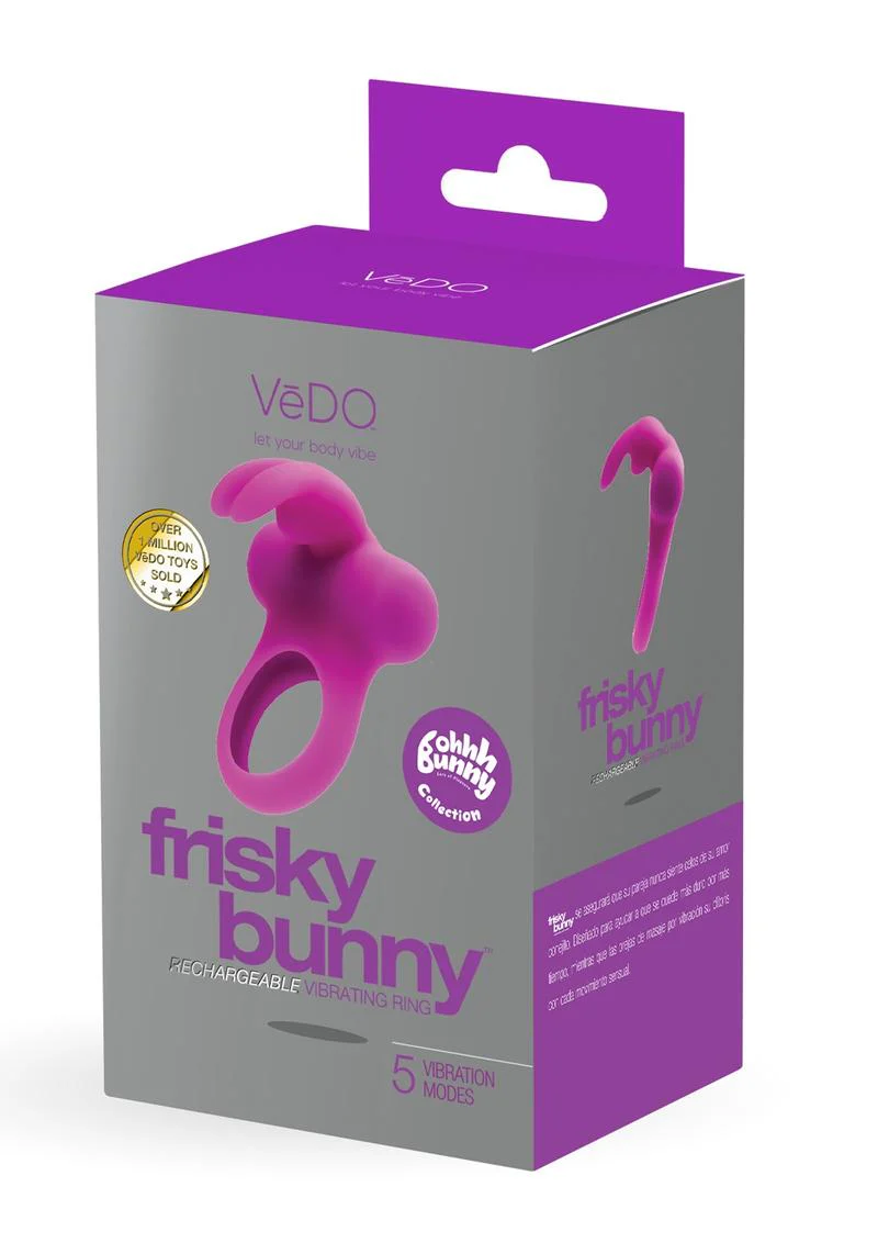 VeDO Frisky Bunny Rechargeable Vibrating Ring - Image 8