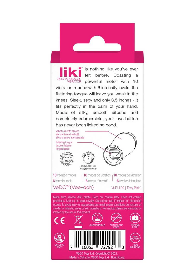 VēDO Liki Rechargeable Vibrator - Image 3