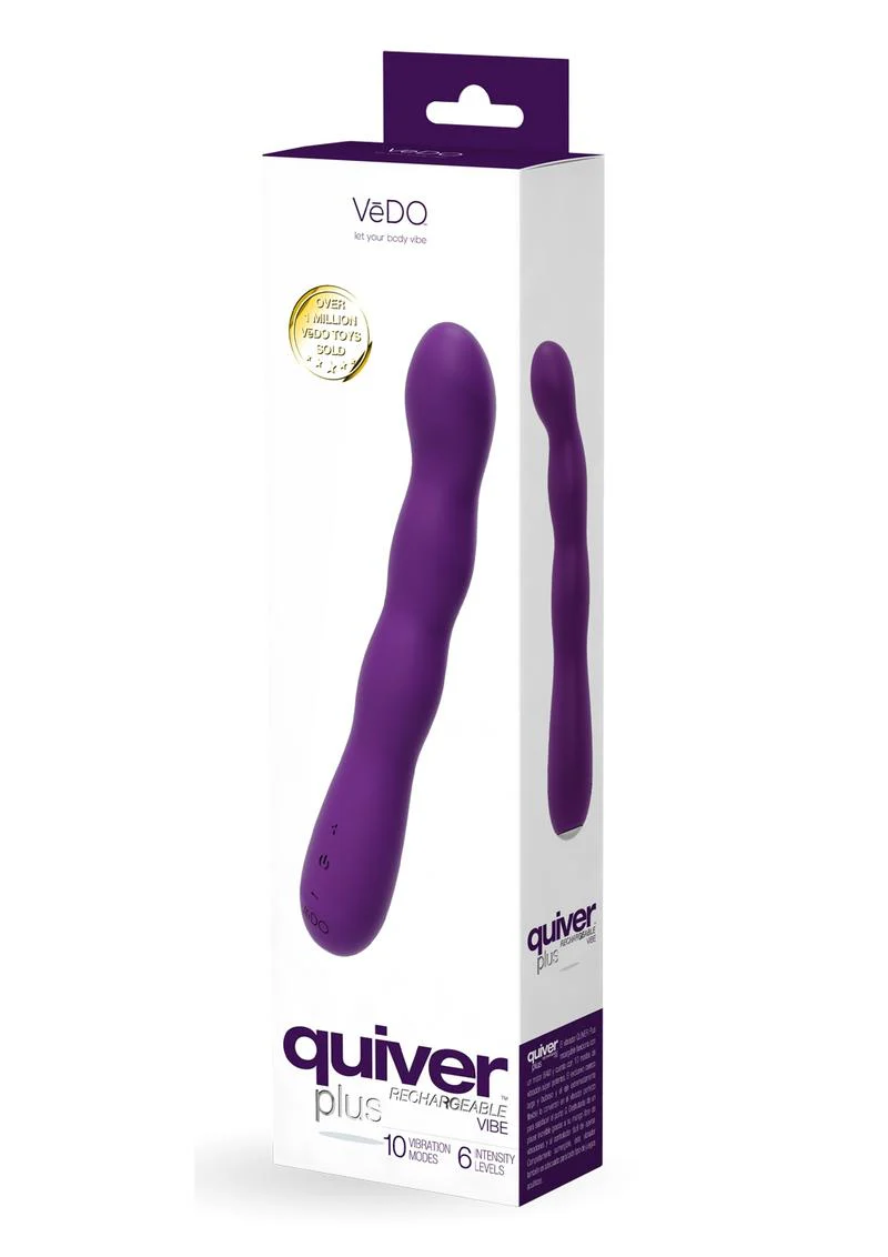 VēDO Quiver Plus Silicone Vibrator - Image 4