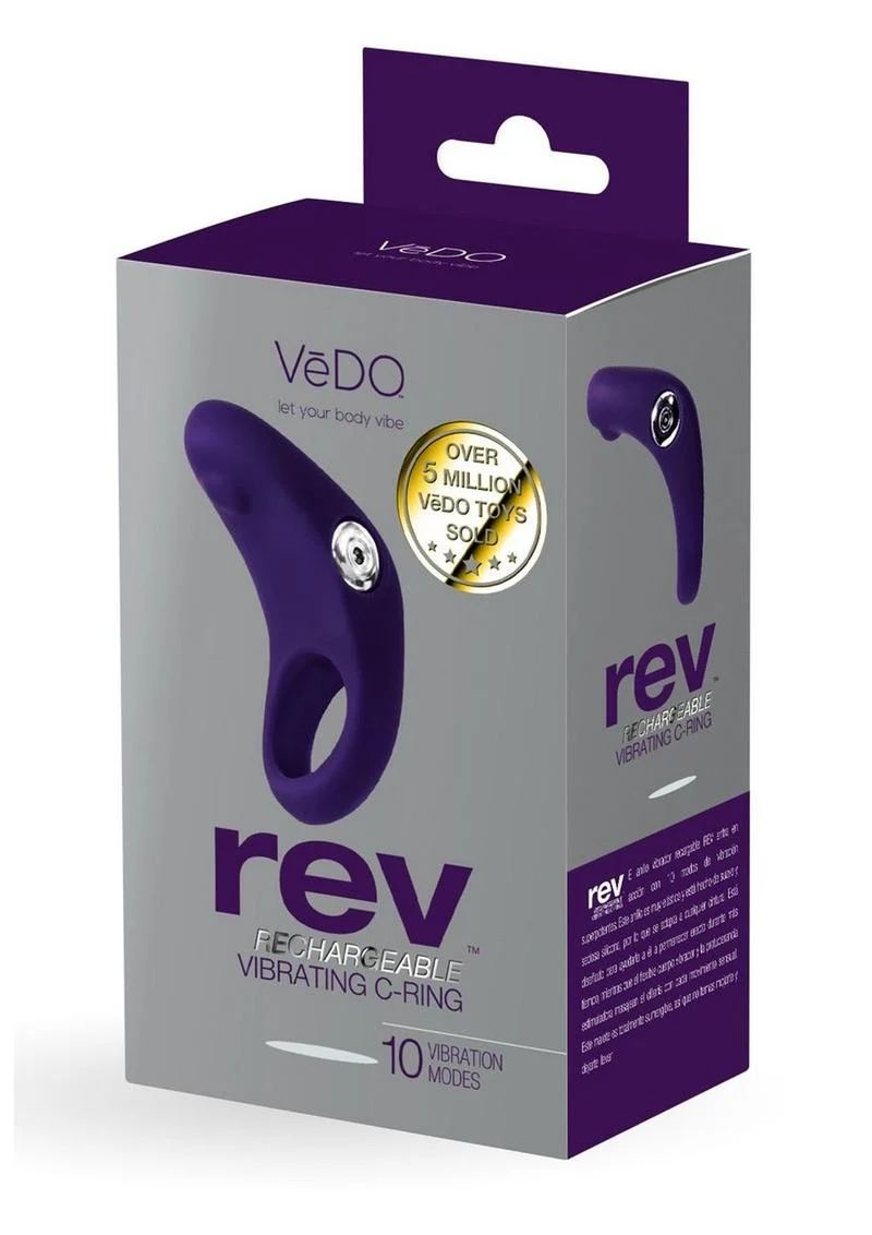 VēDO Rev Rechargeable Vibrating C-Ring - Image 7