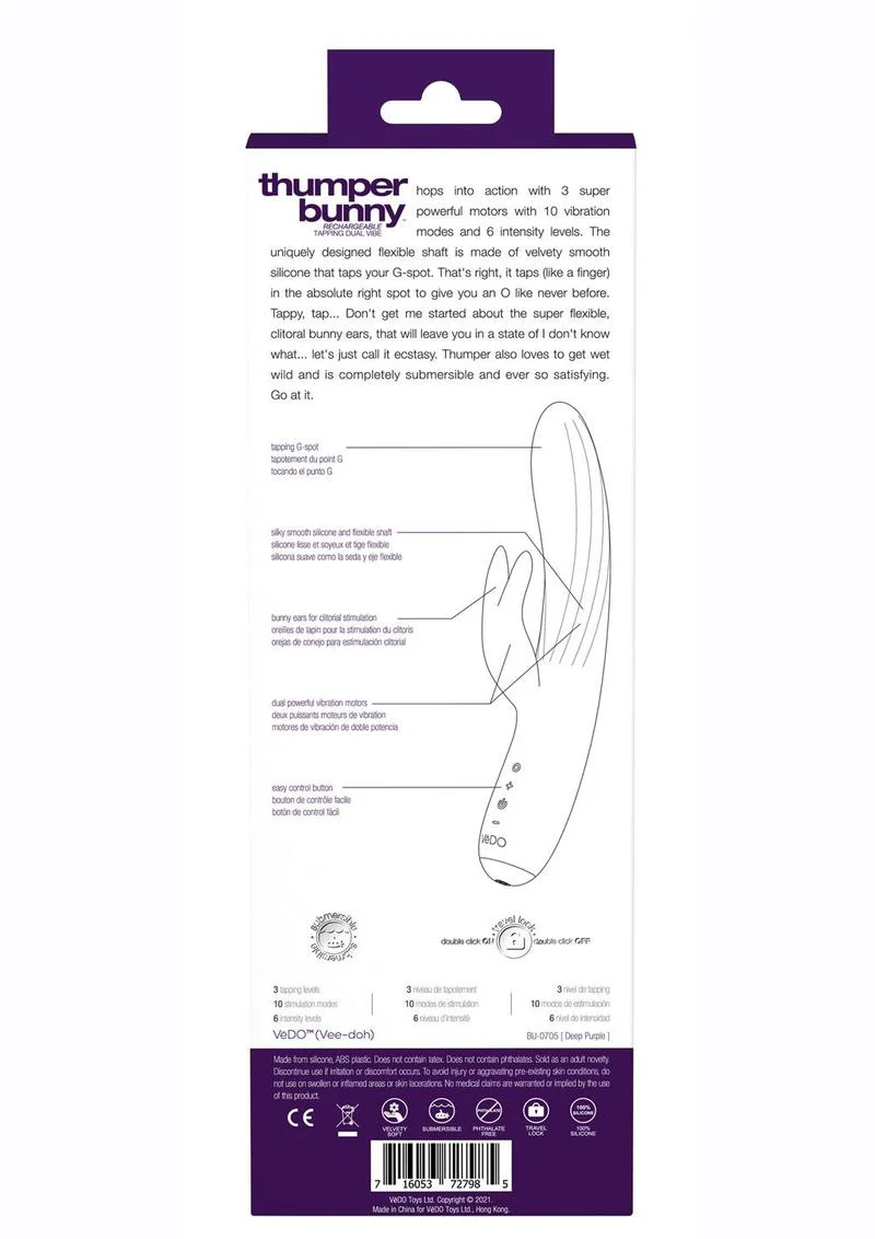 VēDO Thumper Bunny Dual Vibe - Image 3