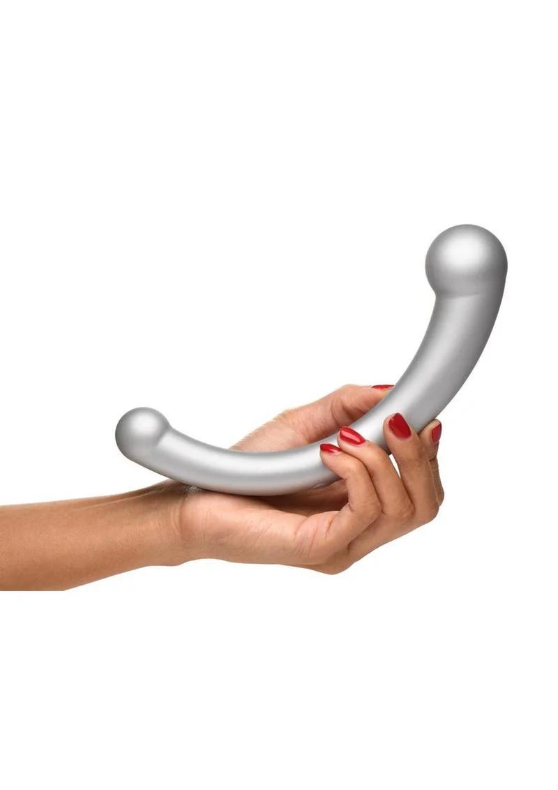 Vibra-Crescent Vibrating Silicone Dual-Ended Dildo - Image 6