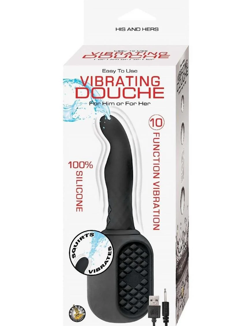 Vibrating Silicone Douche 10 Function Anal Douche - Image 7