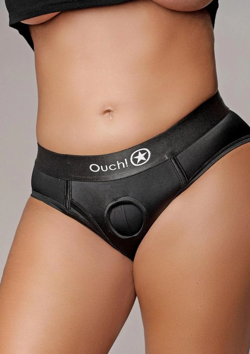 Vibrating Strap-On High Cut Brief With Rechargeable Bullet - Image 7