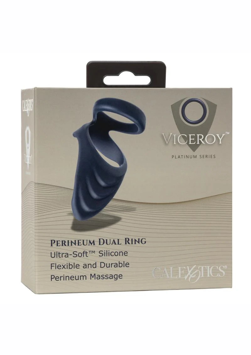 Viceroy Perineum Dual Ring Silicone Ultra-Soft Cock Ring - Image 4