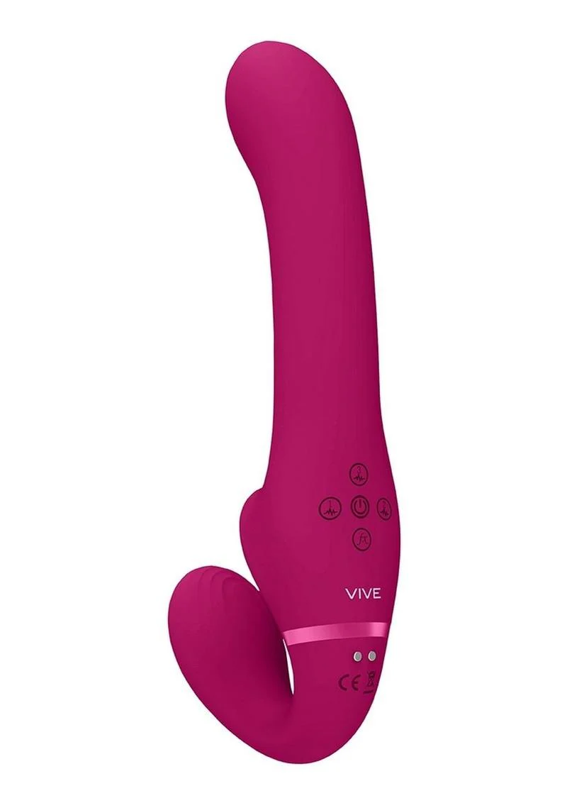 Vive AI Rechargeable Silicone Dual-Motor Strapless Strap-On - Image 4