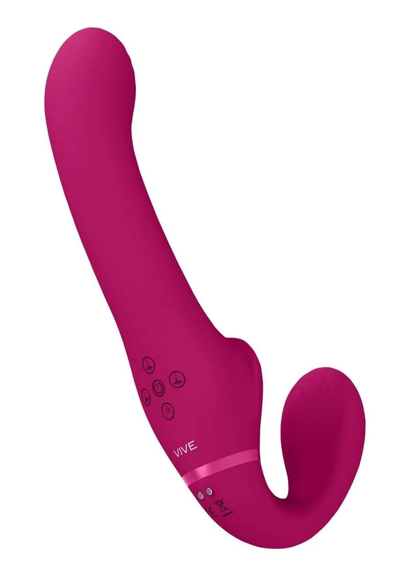 Vive AI Rechargeable Silicone Dual-Motor Strapless Strap-On - Image 6