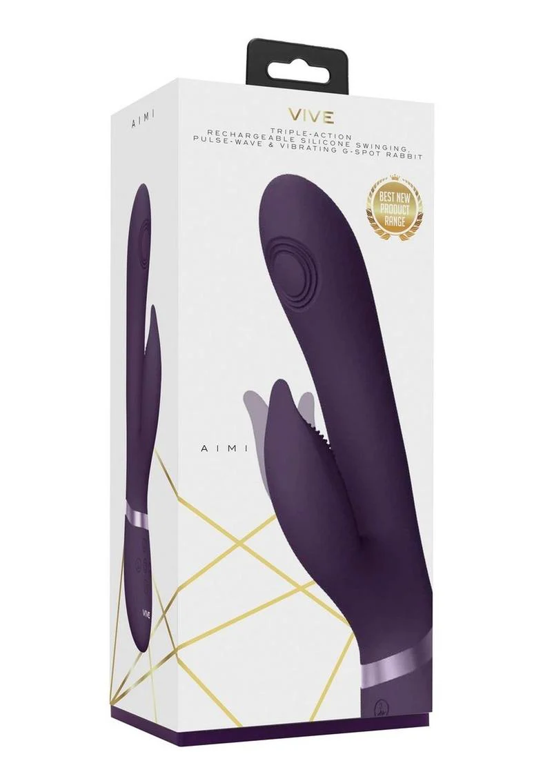 Vive Aimi Rechargeable Pulse-Wave G-Spot Rabbit Vibrator - Image 4